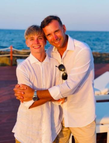 Christian Shevchenko with his father Andriy Shevchenko.